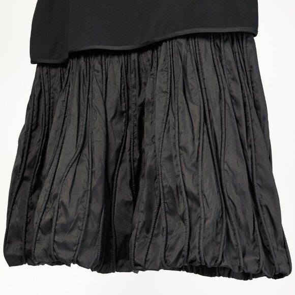 Annette Gortz AW/10 Jil Black Textured-Silk Bubble-Hem Skirt - Picture 6 of 11